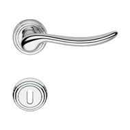 BETA Lever Door Handle on Rose - Polish